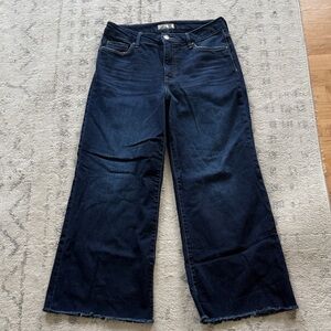 Kut from the Kloth: Meg Fab Ab Wide Leg, High rise: Dark Indigo Flare Jeans